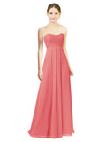 Desert Rose A-Line Sweetheart Strapless Long Bridesmaid Dress Melany