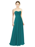 Hunter A-Line Sweetheart Strapless Long Bridesmaid Dress Melany