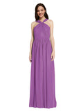 Long A-Line V-Neck Sleeveless Dahlia Chiffon Bridesmaid Dress Harris