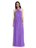 Long A-Line V-Neck Sleeveless Tahiti Chiffon Bridesmaid Dress Harris