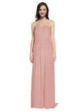 Long A-Line Sweetheart Sleeveless Bliss Chiffon Bridesmaid Dress Emelie