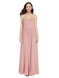 Long A-Line Sweetheart Sleeveless Bliss Chiffon Bridesmaid Dress Ali