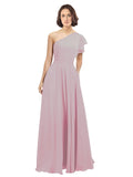 Primrose A-Line One Shoulder Long Bridesmaid Dress Josephine