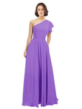 Tahiti A-Line One Shoulder Long Bridesmaid Dress Josephine