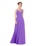 Tahiti A-Line V-Neck Long Bridesmaid Dress Maria