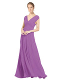 Dahlia A-Line V-Neck Sleeveless Long Bridesmaid Dress Faith