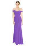 Tahiti Mermaid Off the Shoulder Sleeveless Long Bridesmaid Dress Carolyn