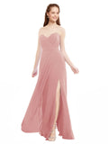 Bliss A-Line Sweetheart Strapless Sleeveless Long Bridesmaid Dress Meadow