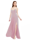 Primrose A-Line Sweetheart Strapless Sleeveless Long Bridesmaid Dress Meadow