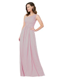 RightBrides Stephane Primrose Sheath One Shoulder Sleeveless Long Bridesmaid Dress