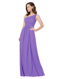 RightBrides Stephane Tahiti Sheath One Shoulder Sleeveless Long Bridesmaid Dress