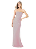 Primrose Sheath Strapless Sleeveless Long Bridesmaid Dress Rae