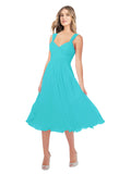 RightBrides Rodney Aqua A-Line Sweetheart Sleeveless Short Bridesmaid Dress