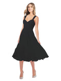 RightBrides Rodney Black A-Line Sweetheart Sleeveless Short Bridesmaid Dress