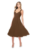 RightBrides Rodney Brown A-Line Sweetheart Sleeveless Short Bridesmaid Dress