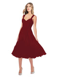 RightBrides Rodney Burgundy A-Line Sweetheart Sleeveless Short Bridesmaid Dress