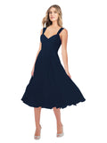 RightBrides Rodney Dark Navy A-Line Sweetheart Sleeveless Short Bridesmaid Dress