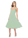 RightBrides Rodney Sage A-Line Sweetheart Sleeveless Short Bridesmaid Dress