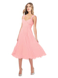 RightBrides Rodney Salmon A-Line Sweetheart Sleeveless Short Bridesmaid Dress