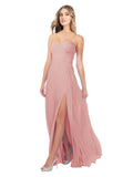 Bliss A-Line Strapless Sweetheart Sleeveless Long Bridesmaid Dress Fulton