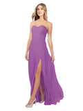 Dahlia A-Line Strapless Sweetheart Sleeveless Long Bridesmaid Dress Fulton