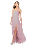 Primrose A-Line Strapless Sweetheart Sleeveless Long Bridesmaid Dress Fulton