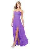 Tahiti A-Line Strapless Sweetheart Sleeveless Long Bridesmaid Dress Fulton