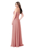 Bliss A-Line V-Neck Sleeveless Long Bridesmaid Dress Jaylin