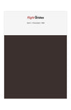 Chocolate Color Swatches for Satin Bridesmaid Dresses